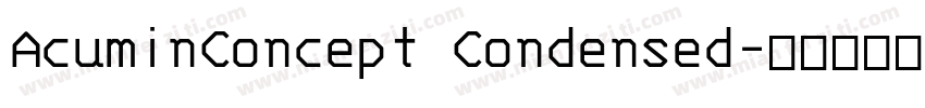 AcuminConcept Condensed字体转换